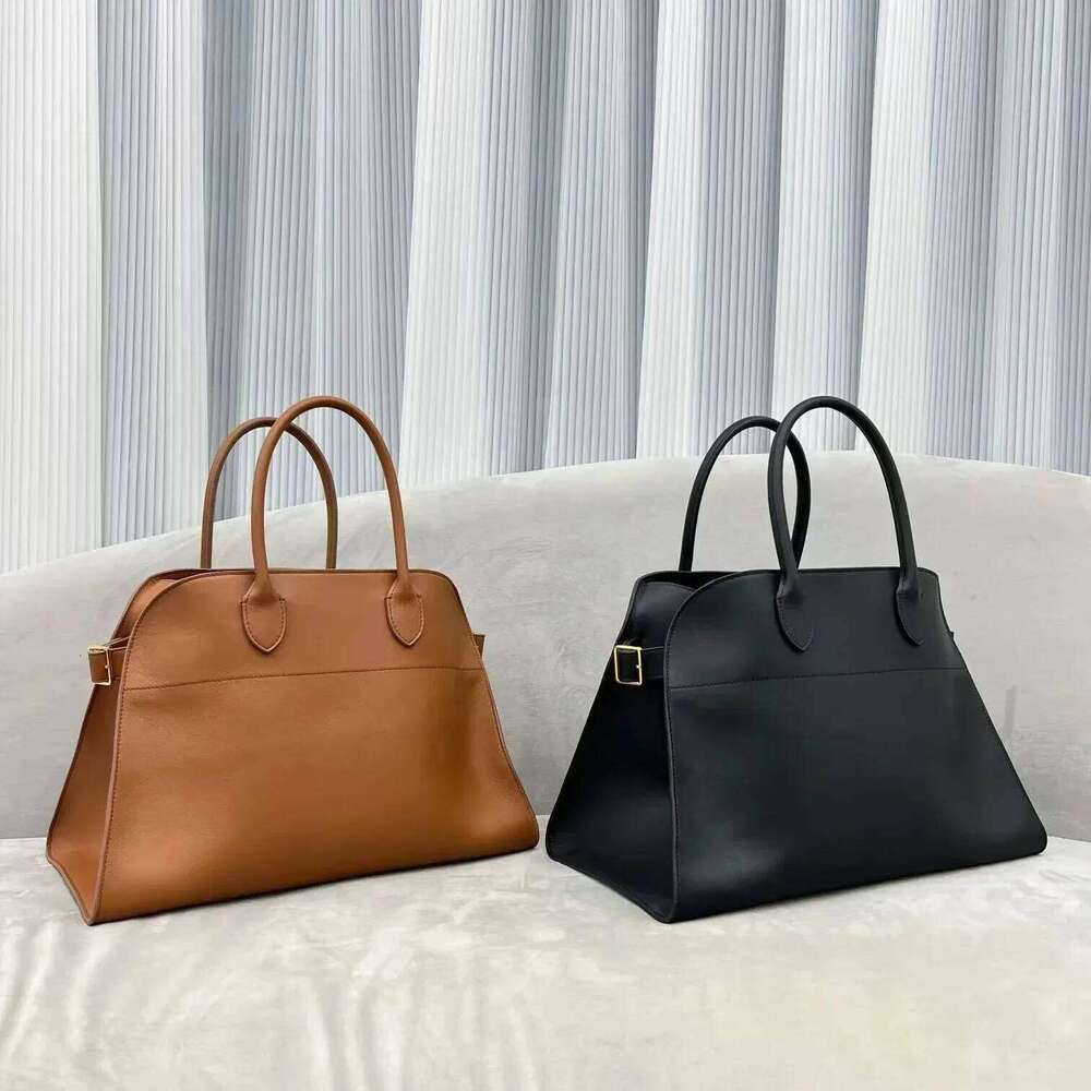 High Quality Margaux 15 Cowhide Handbag Shoulder Margaux15 Soft Genuine Leather Large Capacity Suede Tote Bag