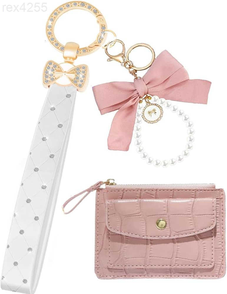 Keychain Wristlet for Women Wristlet Keychains Bracelet Lanyard for Keys With BowFlowerHeart KeychainW250911