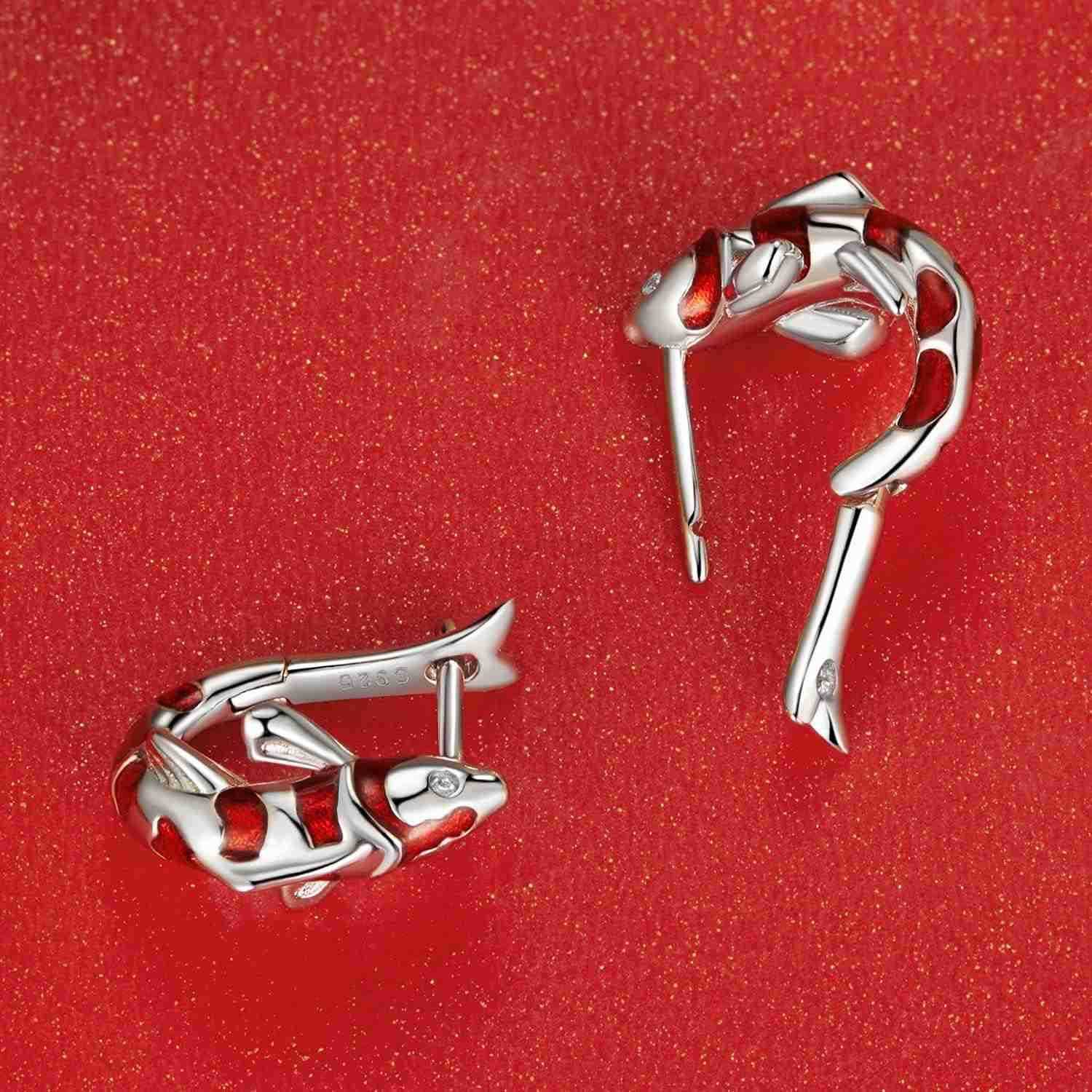 Sterling Silver Earrings VOROCO Cubic Zirconia White Gold Plated Colorful Huggie Small Hoop Earrings Cute Butterfly Cat Hypoallergenic Earring For Wom