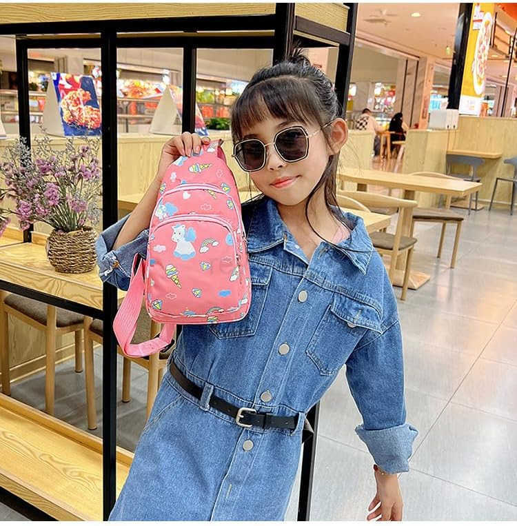 Crossbody Sling Bag Small Nylon Travel Cartoon Bag BlueW250911