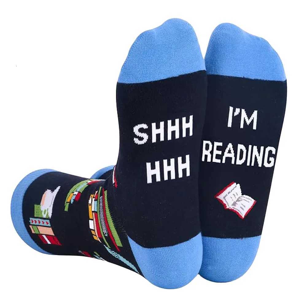 funny socks Reading Enthusiasts Student Warm Socks Fun Gifts Crew Socks Couple Gifts Teacher Gifts Socks D250911