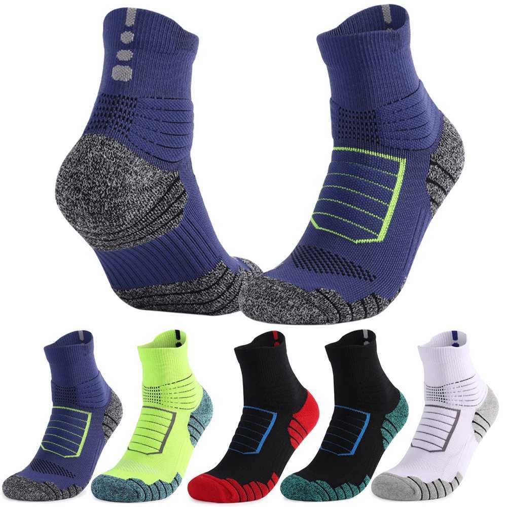 1 Pairs Cotton Professional Basketball Socks Sport For Men Thickened Towel Bottom Cycling Climbing Running Breathable NonSlip D250911