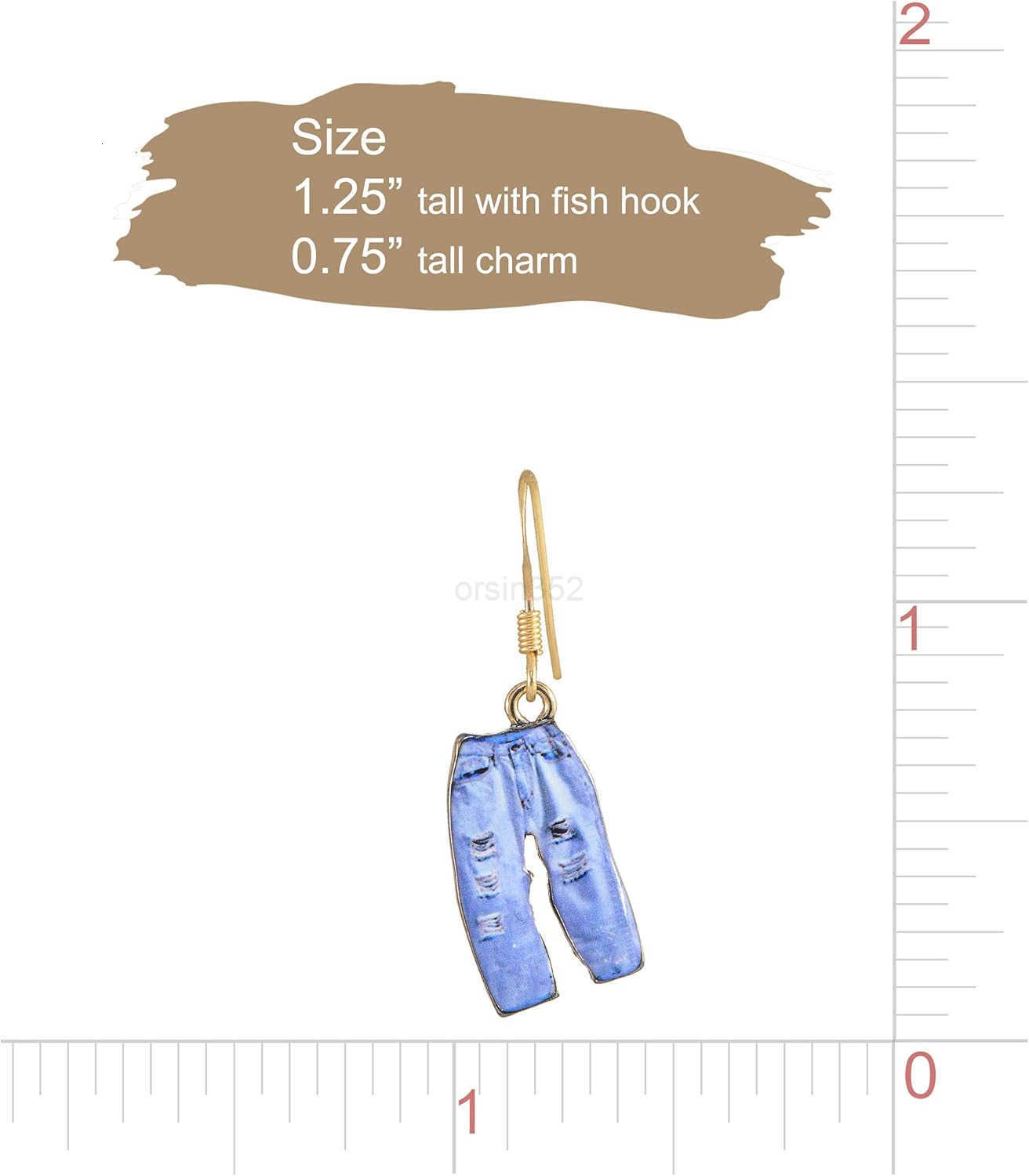 Whimsical Charm Dangle Earrings Blue ButterflyW250911