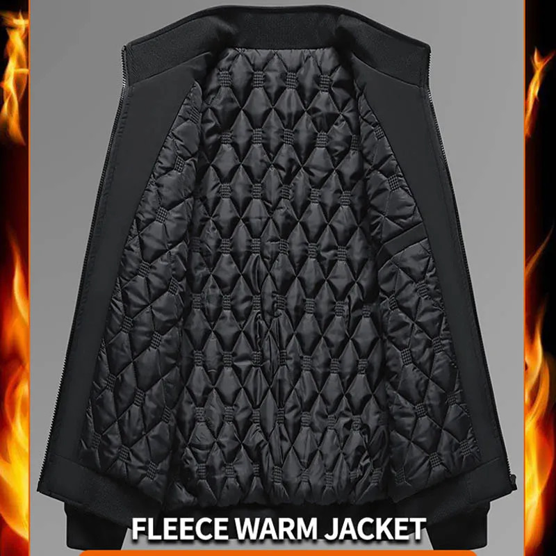 Men Windbreaker Streetwear Winter Fleece Jackets Plus Size 6XL 7XL 8XL Thicken Warm Varsity Jacket Coat For Parkas Overcoats 250911