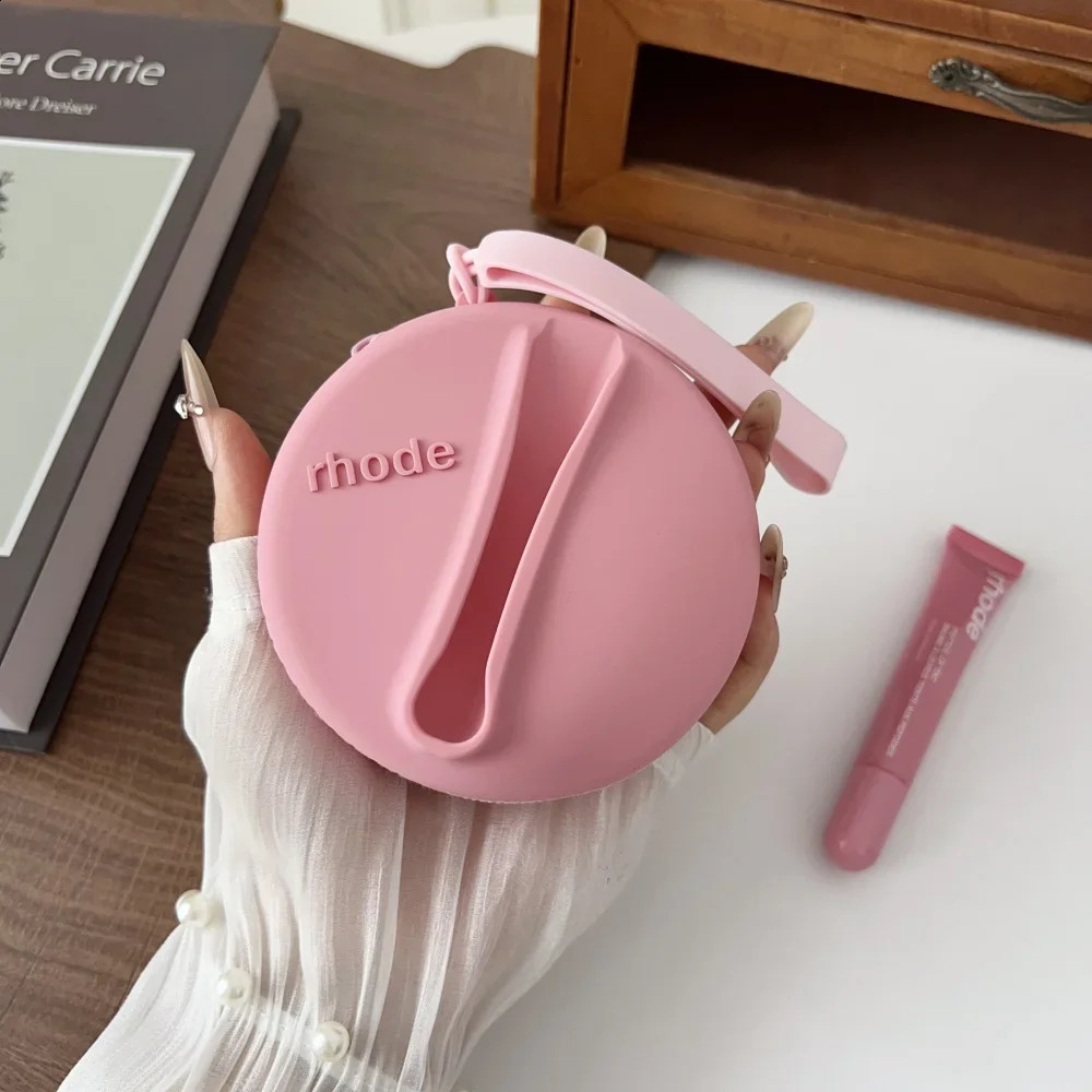 Lip Gloss Bag Cosmetic Mirror Organizer Coin Purse Lipstick Lip Glaze Organizer Storage Bag Toast Ribbon Espresso Lip Balm 250910