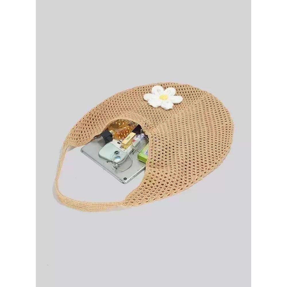 Designer Bag Large Capaci Woven Tote Casual Summer Beach Vaion Ladies Oulder Lazy Artistic Sle Beachside Holiday Bag