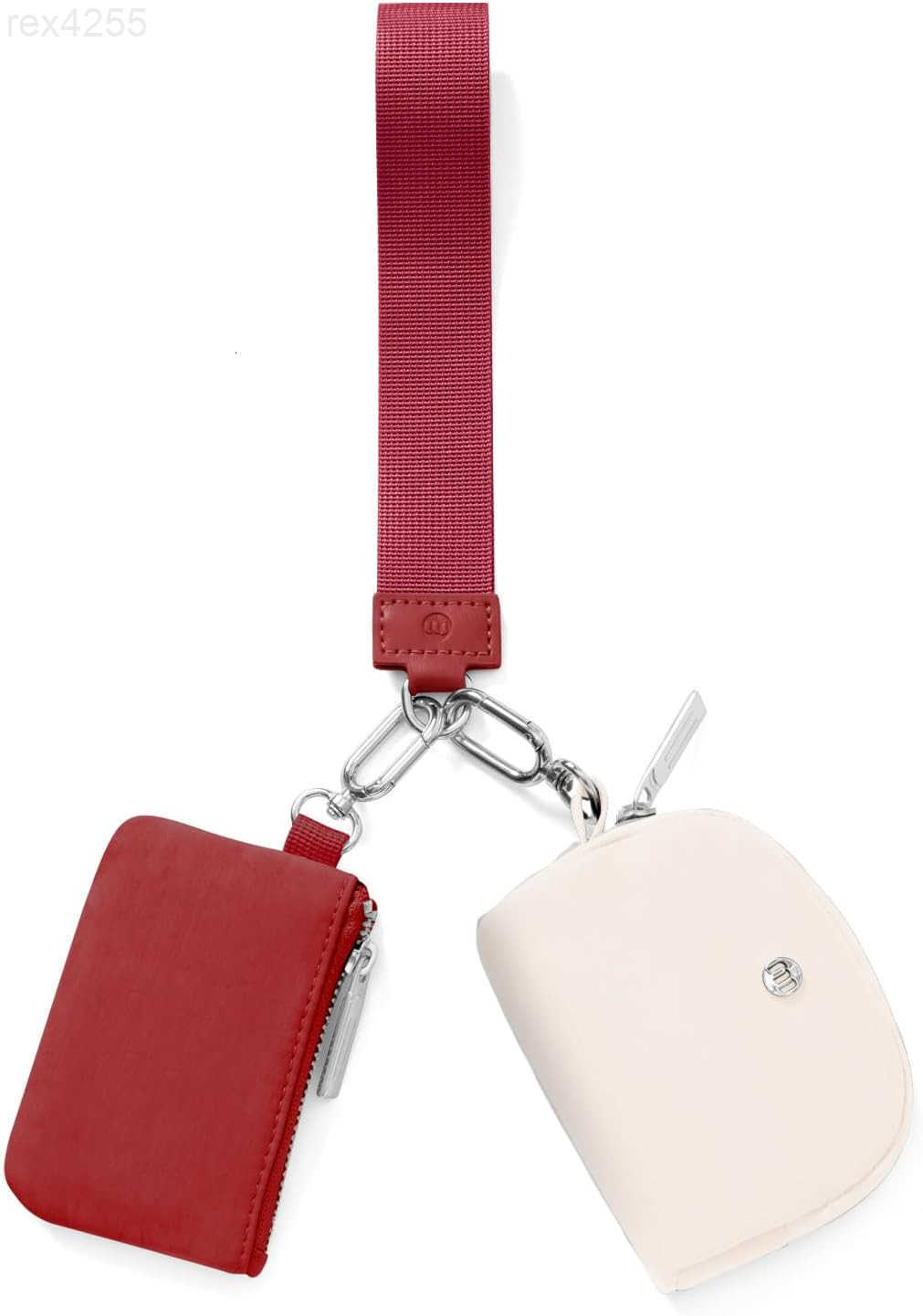 Keychain Wallet Mini Zip Around Wristlet Wallets for Women Detachable Dual Pouch Wristlet Portable Coin Purse Small WalletsW250911