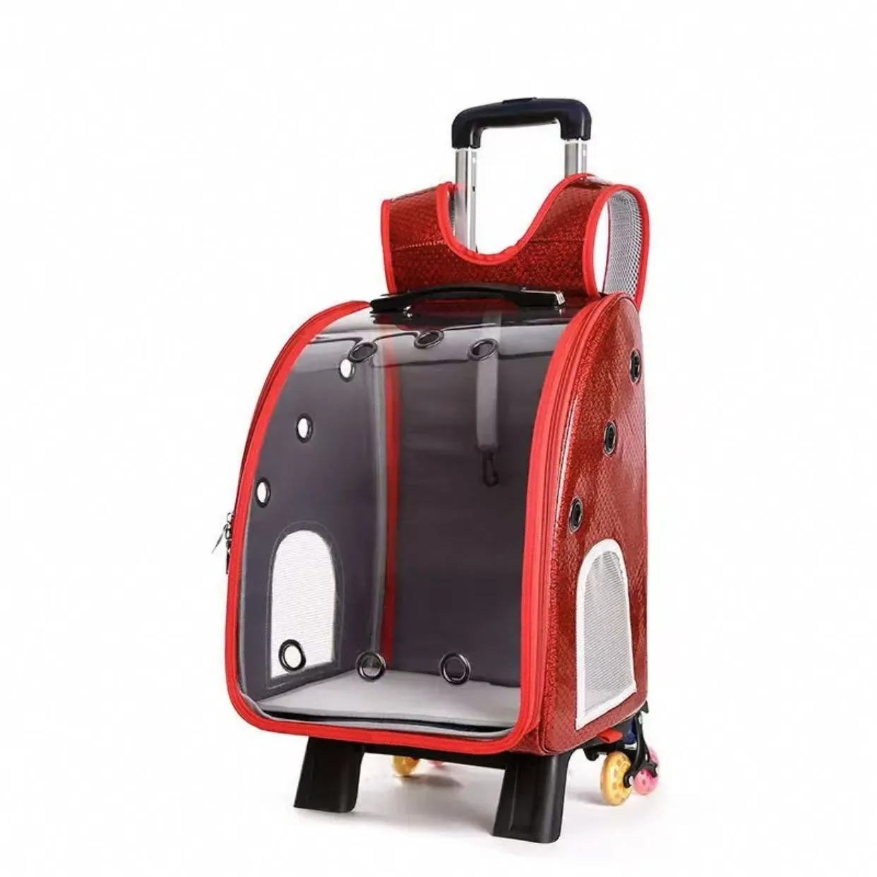 Pet rabbit portable backpack for outdoor activities, dwarf Dodge rabbit pet carrier summer carry out special basket, portable small cart cage
