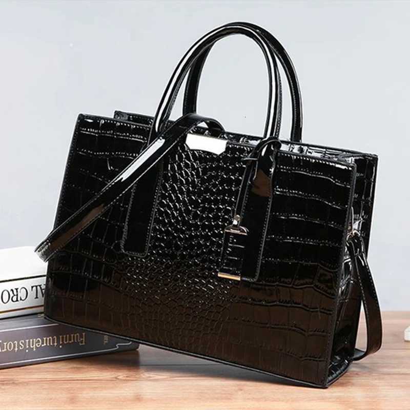 Handbags Alligator Designer PU Patent Leather Crossbody Bag For Women Tote Ladies Messegner Shoulder Bag Bolsa Z250911