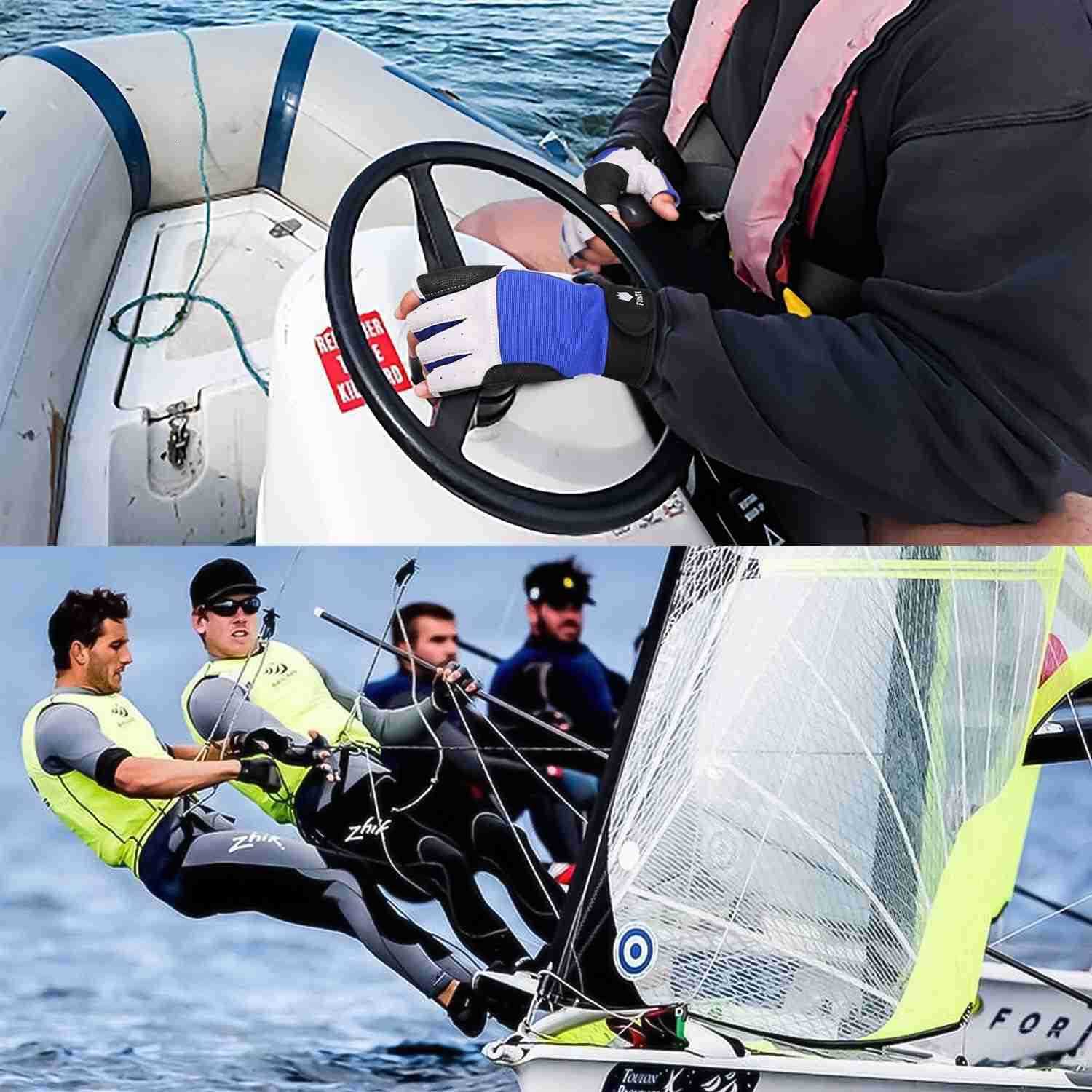 Sports Sailing Gloves 34 Finger and Grip Great for Sailing Yachting Paddling Kayaking Fishing Dinghying Water Sports for Men and WomenW250911