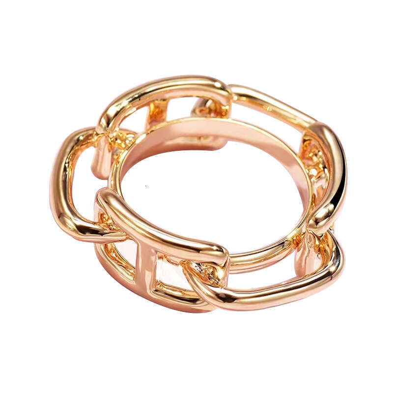 High-end Fashion Simple Coil Multi-purpose Square Scarf Shawl Fixed Buckle Luxurious Accessory