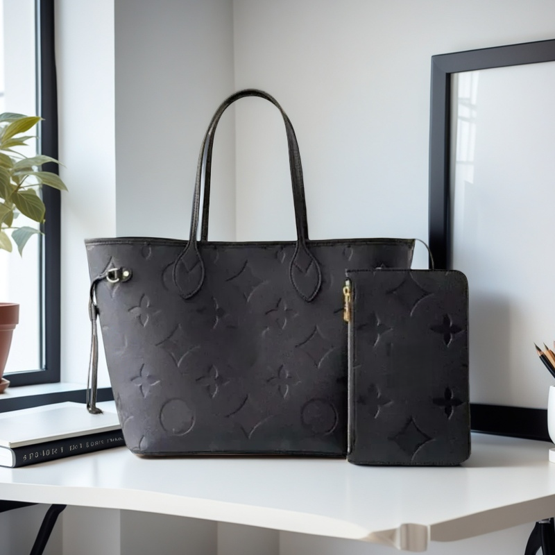 Luxury bag designer bag Tote Bags Women Cross body Embossed Flower Handbag brown bag Shoulder Bags Composite Lady Clutch Tote Bag shopping Female Coin Purse wallet