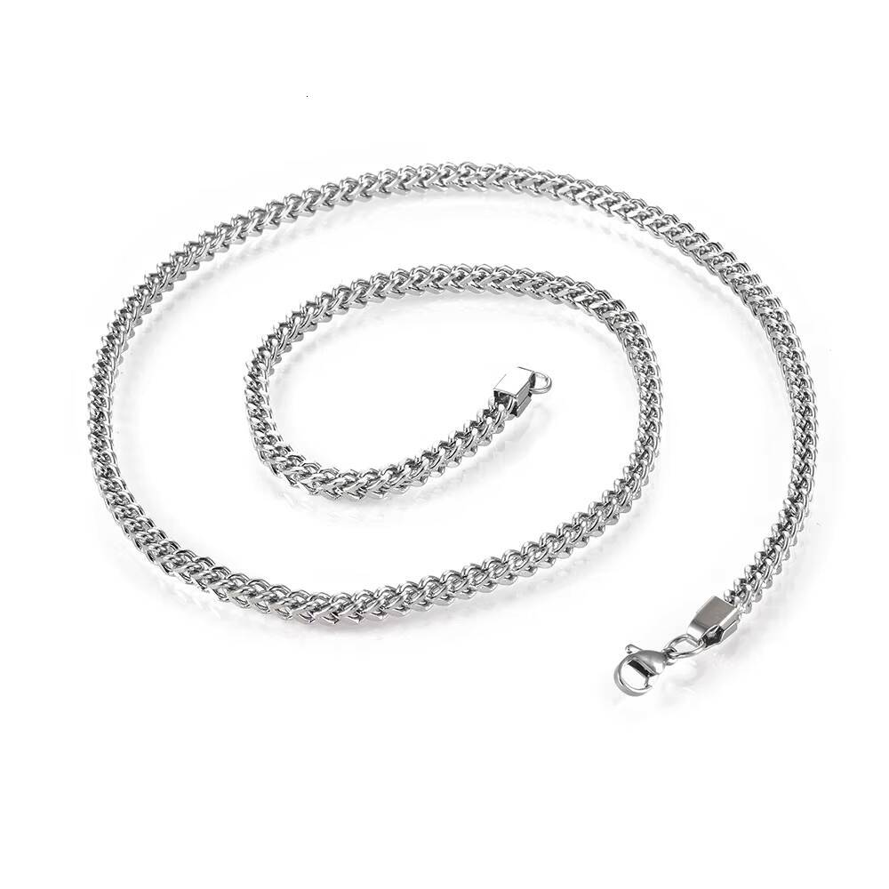 NUOAY Custom Franco Chain Necklace 18K Gold Plated Stainless Steel Hip Hop Womens Chain Necklace 4/5/6MM Wholesale Jewelry