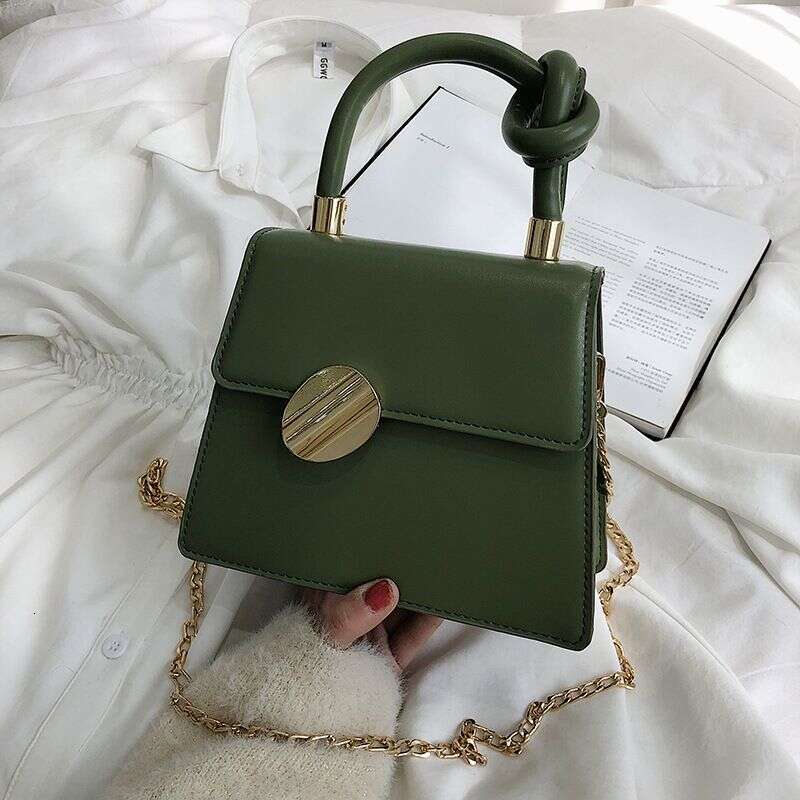 Women's New Fashion Handbag French Niche Design Single Shoulder Crossbody Chain Small Square Bag