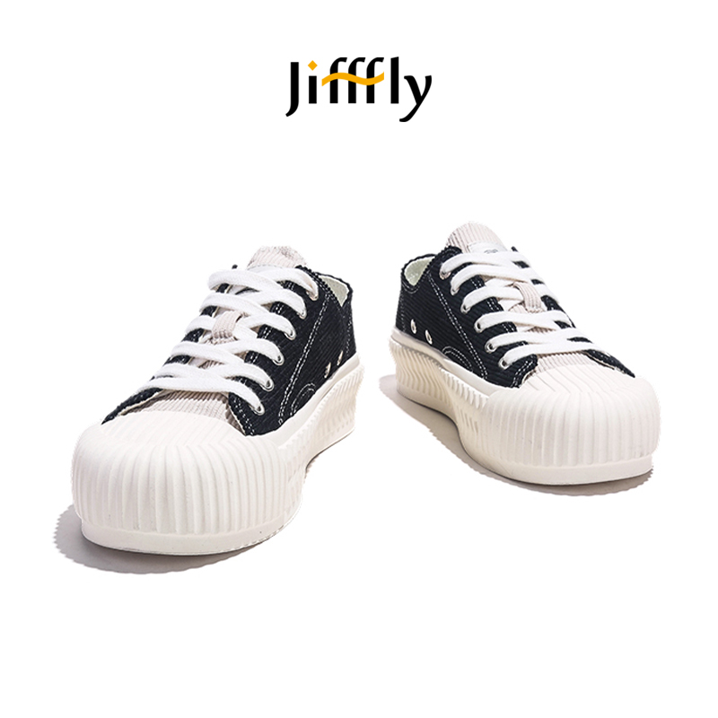 Jifffly Summer New Korean Retro Cookie Student Versatile Low-Top Hong Kong Style Canvas Shoes for Men and Women