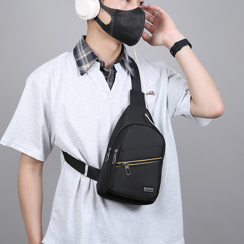 New Men S Chest Bag Business Casual Versatile Shoulder Designer Bag Bag Oxford Cloth Trendy Fashion Durable Crossbody Luxury Free Shipping Bag Bag