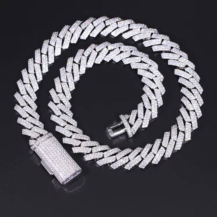 Cuban Link Chain Bracelet 15mm Wide Pure Silver 925 Stylish Hip Hop Chain Plated 18k Gold