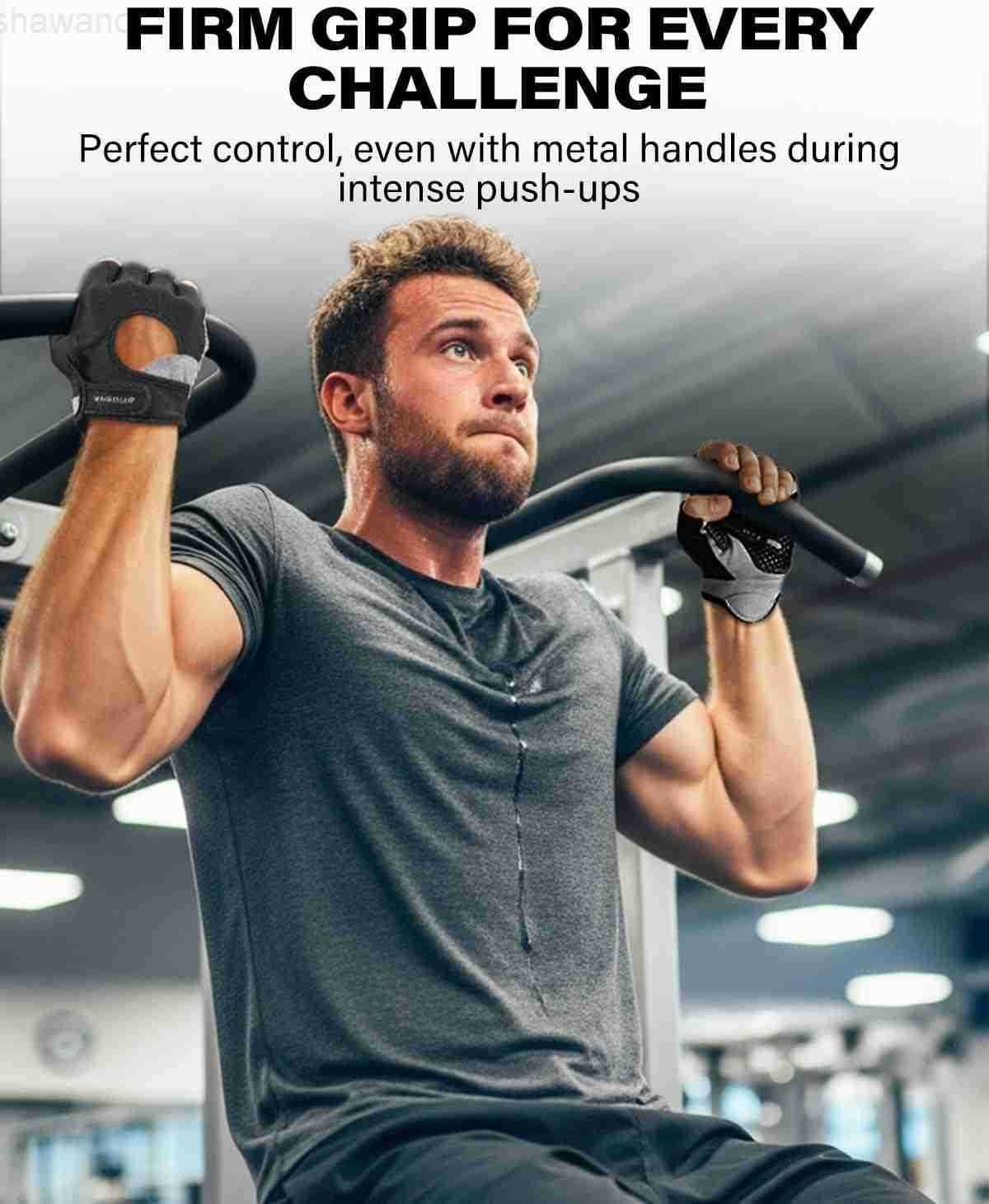 Workout Gloves for Men and Women Weight Lifting Gloves with Excellent Grip Lightweight Gym Gloves for Weightlifting Cycling Exercise Crosstraining Pul