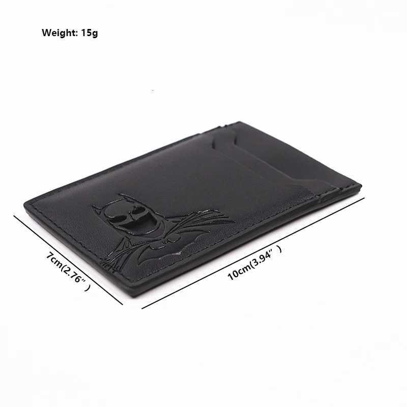 Bat ID Wallet For Men Leather Slim Card Holder Case Cover With Cutout Superhero Face Eyes Mask Gift For Husband Teens Boy Friend W250911