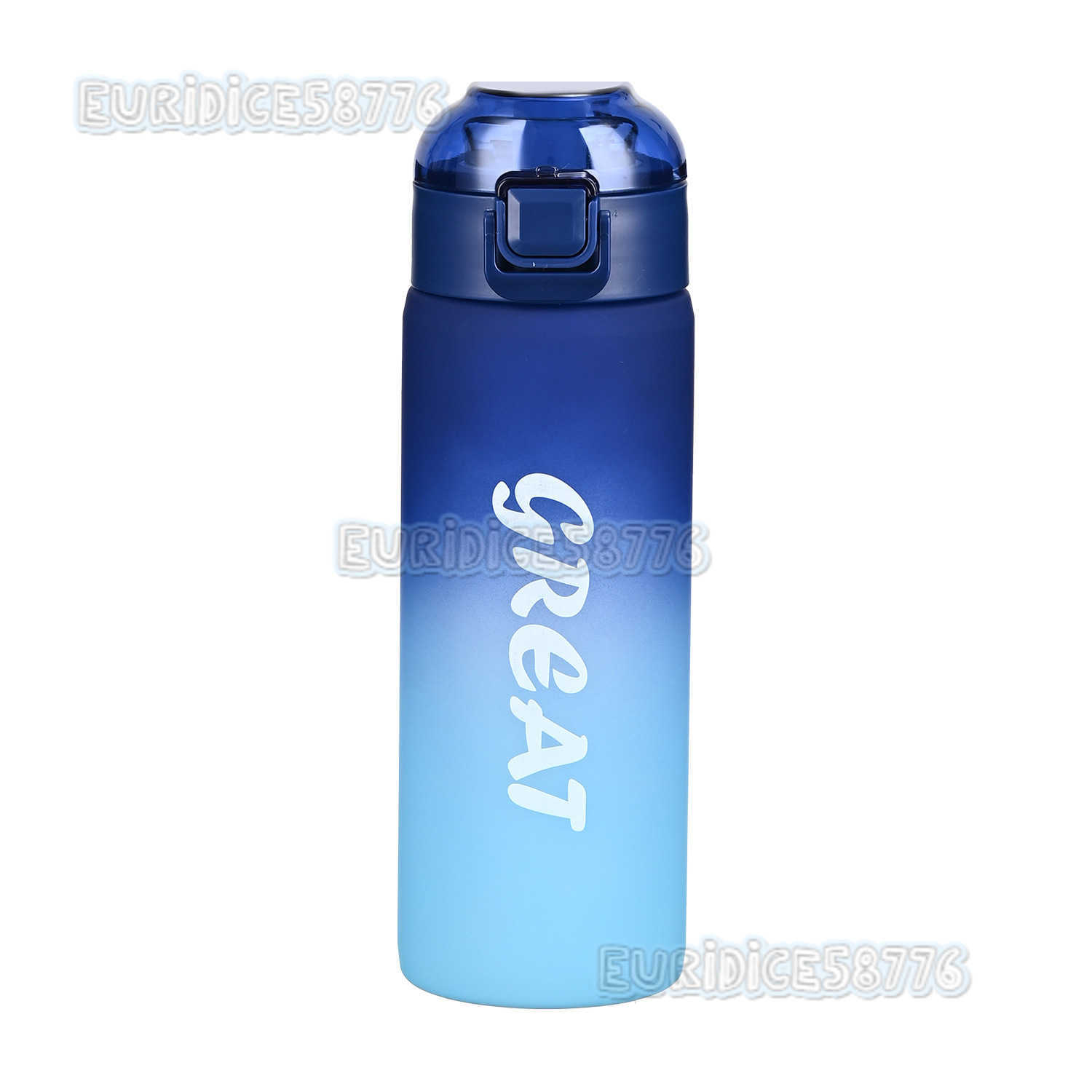 Temu Sports Water Bottle Highend Matte Gradient Color Water Cup Outdoor Portable Water Bottle H250911