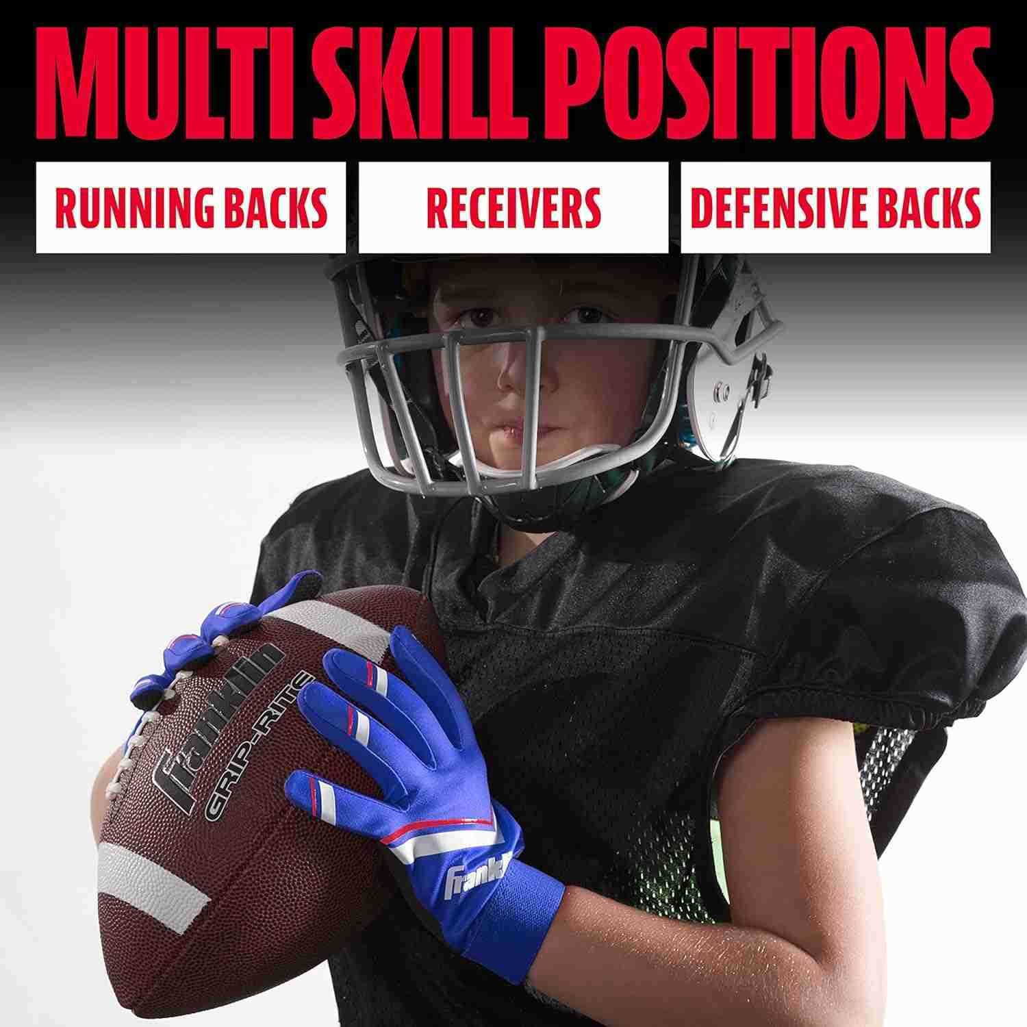 Sports Youth Football Receiver Gloves Shoktak Youth Gloves Kids Football High GripW250911
