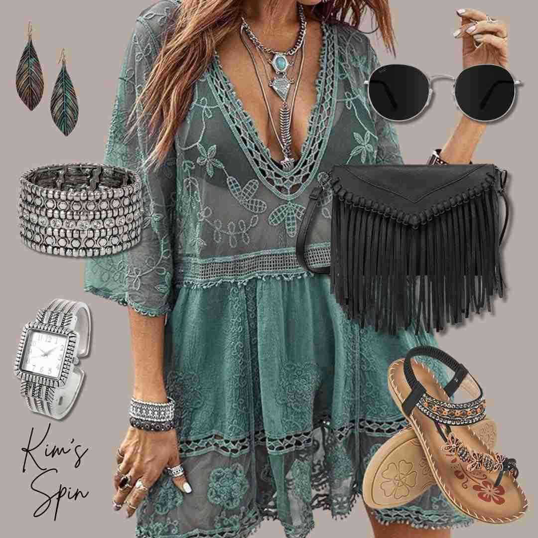 Handmade Boho Lightweight Statement Leaf Earrings with Detailed Texture for WomenW250911