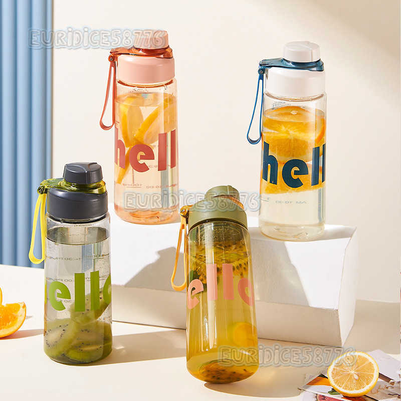 Minimalist Summer Water Cup Space Cup with Strap Antidrop Sports Travel Cup Simple Water Bottle Handy Cup H250911
