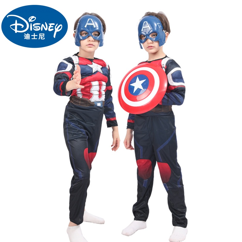 Disney Halloween costume children's cosplay Captain America superhero Spiderman Iron Man Halloween role-playing costume designer kid clothe childrens designer cl..