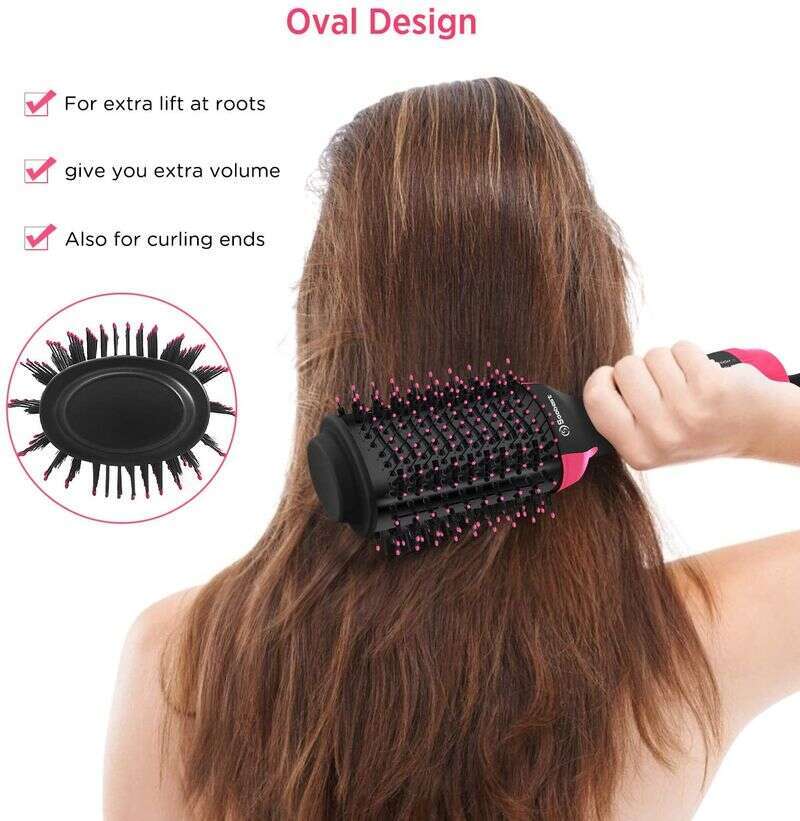 One Step Hot Air Household Dryer Brush & Volumizer Curler Straightener Salon Hair Styling Tools