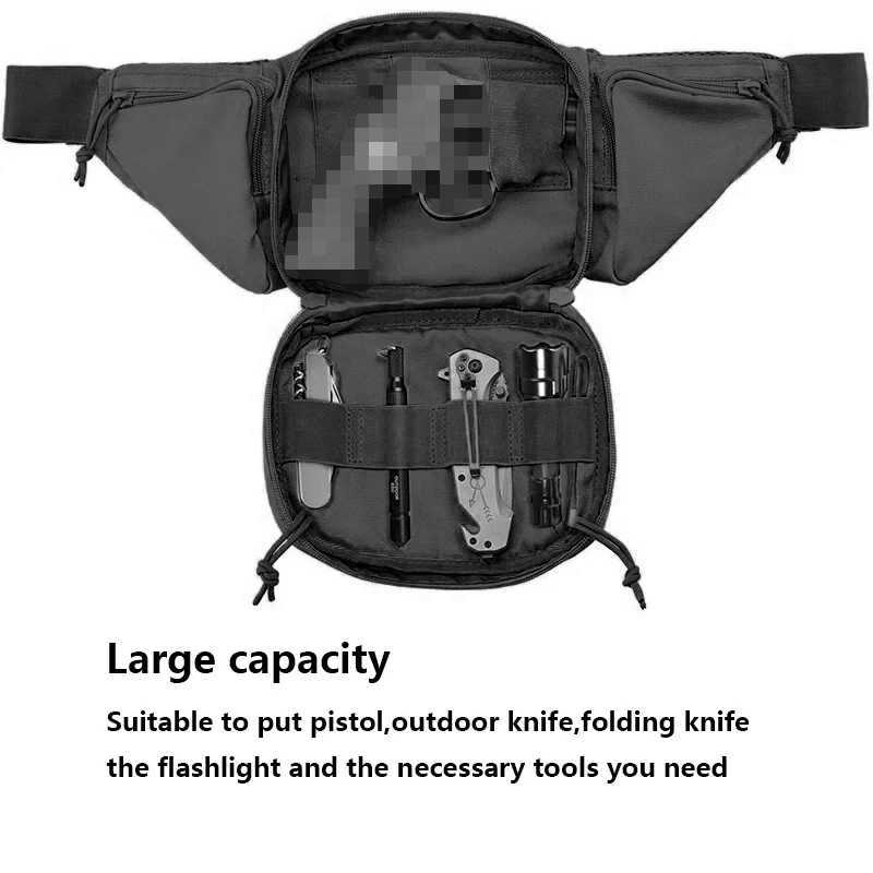 Tactical Waist Bag Chest Packet Training Hiking Shooting Hunting Outdoor Storage MultiFunction Bag Airsoft Paintball Combat Z250911