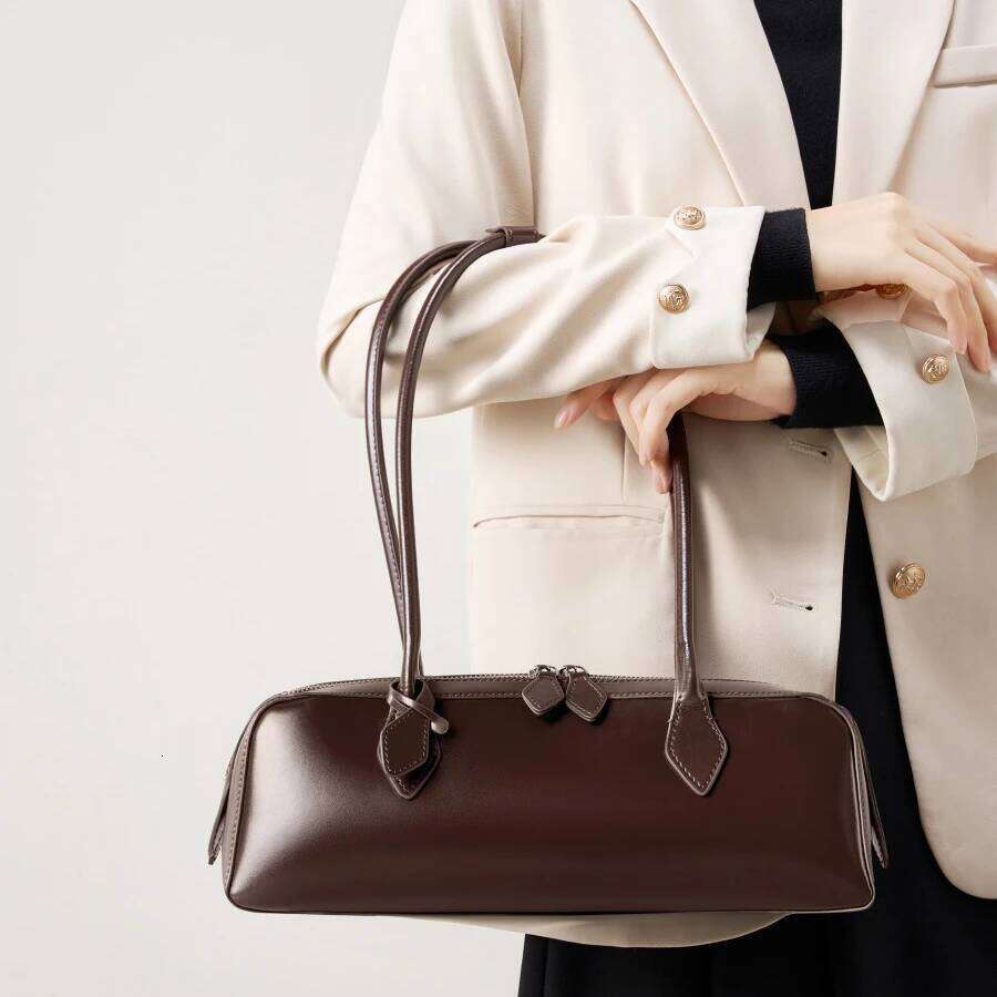 2025 Genuine Shoulder Handbag Korean Minimalist Top-Grain Leather Purse Fashion Oversized Underarm Hobo Bag For Women