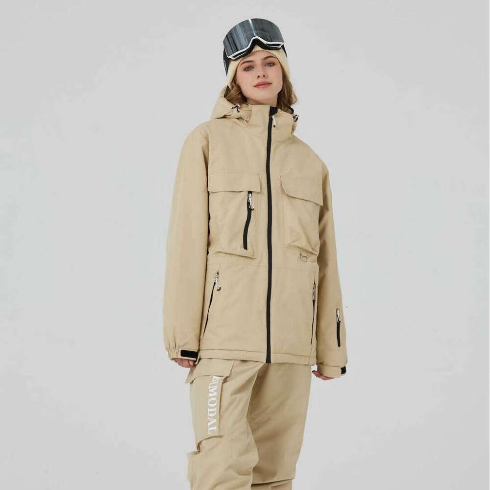 Men's And Women's Snowboard Double Board Loose Warm Ski Suit