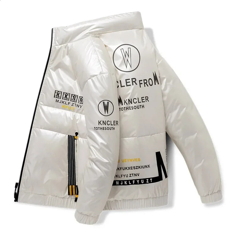 Men Harajuku Colorful Bubble Coat Winter Jacket Mens Streetwear Hip Hop Parka Korean Yellow Black Clothes Puffer Jackets 250910