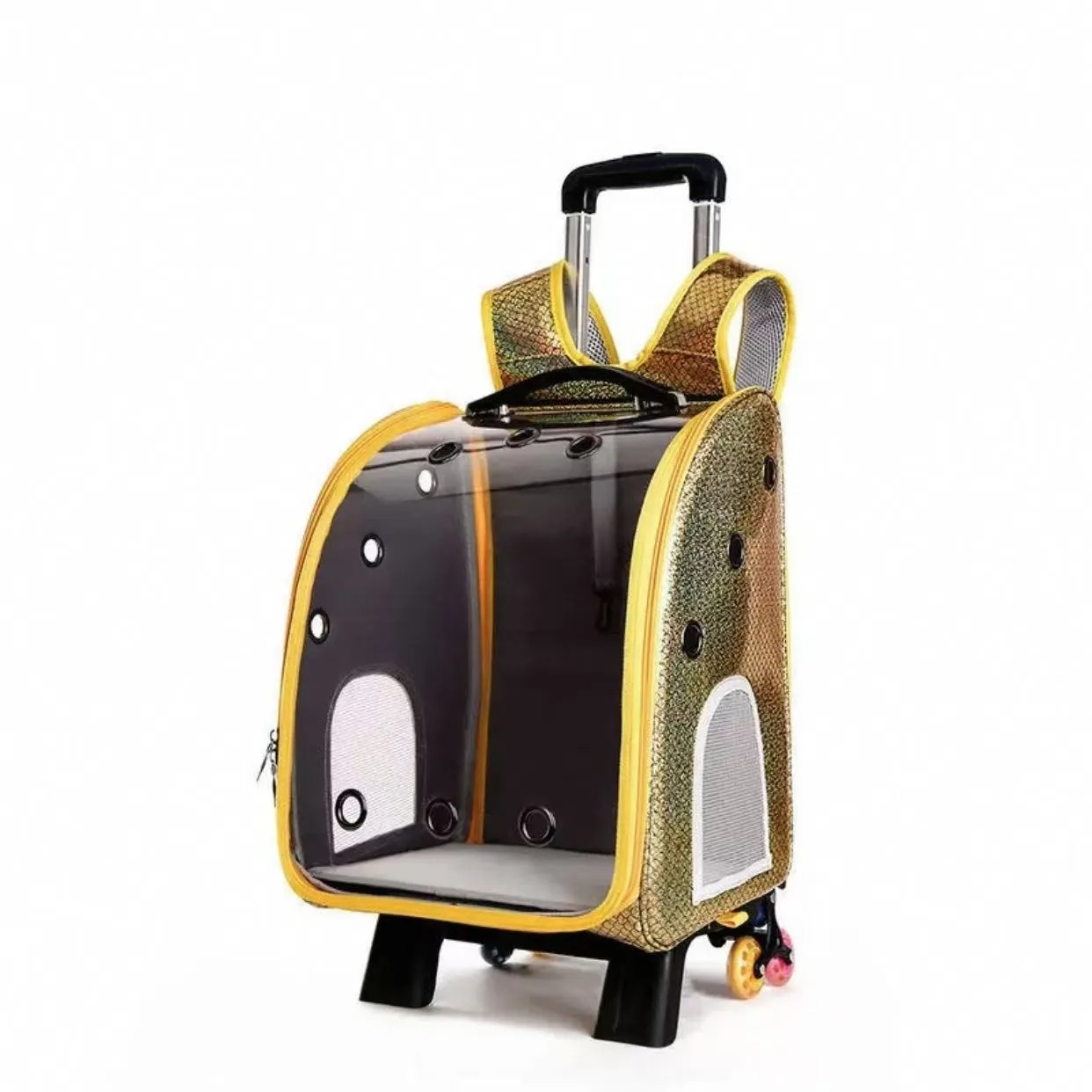 Pet rabbit portable backpack for outdoor activities, dwarf Dodge rabbit pet carrier summer carry out special basket, portable small cart cage