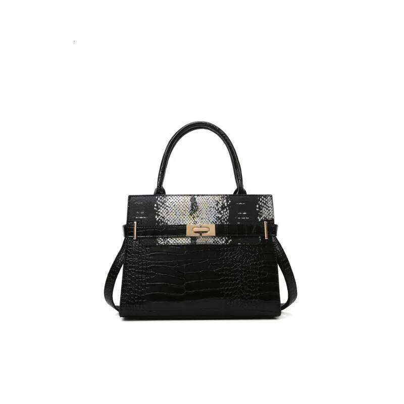 Crocodile Pattern Fashion Shoulder Designer PU Leather Crossbody Bag Women S Large Handbag