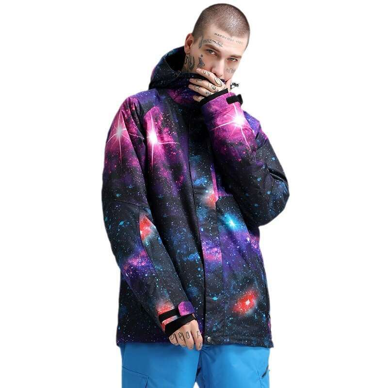 Men's Ski Clothes South Korea Thick Warm Snow Windproof Waterproof Double Snowboard Suit Men