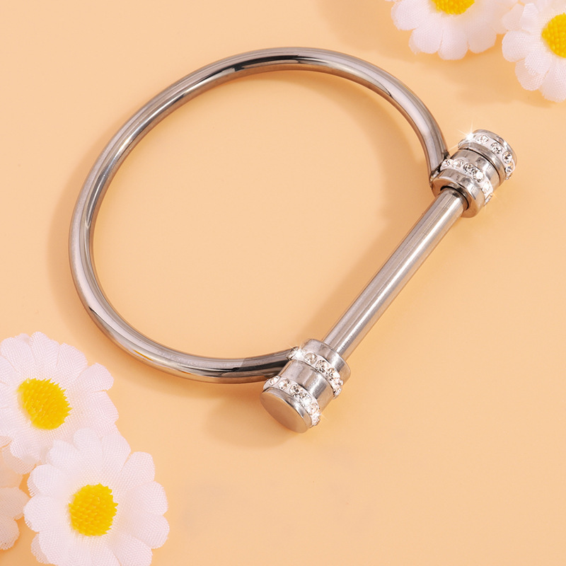 Popular Horseshoe Design Women Fashion Jewelry New Design Titanium Steel Luxury Brand Bracelet Bangle For Women Jewelry wholesales drop ship