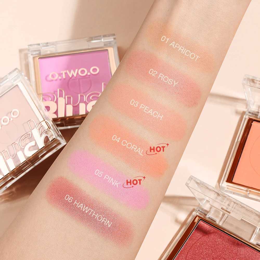 OTWOO 6 Color Blusher Mineral Soft Powder Long Lasting Natural Cheek Contour Palette Blush Shadow Matte Rouge Powder W250911