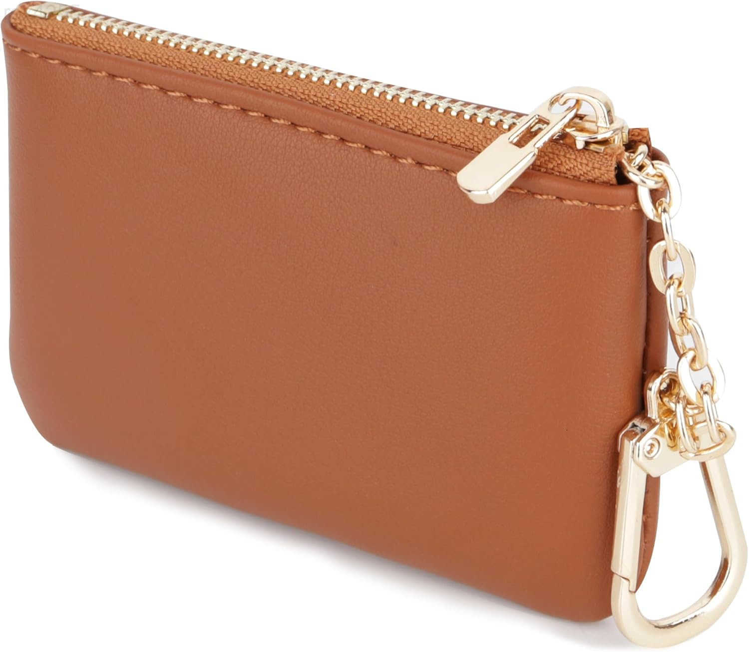 Coin Purse Change Mini Purse Wallet With Key Chain Ring Zipper for Men Women Fashionable Bag Key Chain Pendant Leather Classic Clutch PurseBrownW25091