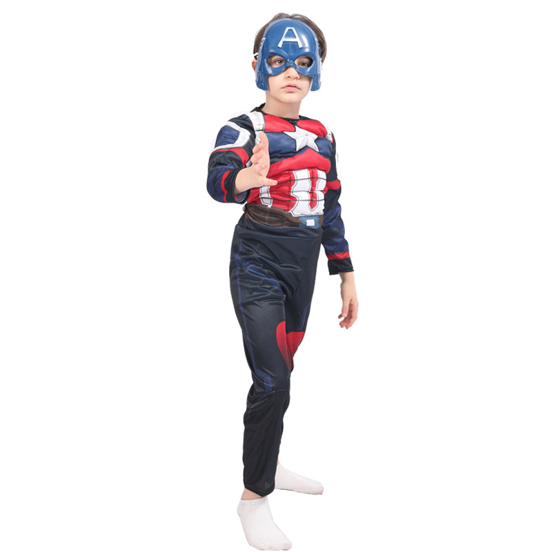 Disney Halloween costume children's cosplay Captain America superhero Spiderman Iron Man Halloween role-playing costume designer kid clothe child