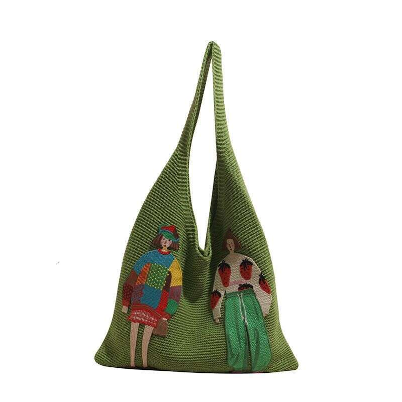 Niche Design Woven For Women 2025 Summer New Crossbody Large Capacity Fashion Knitted Shoulder Underarm Bag