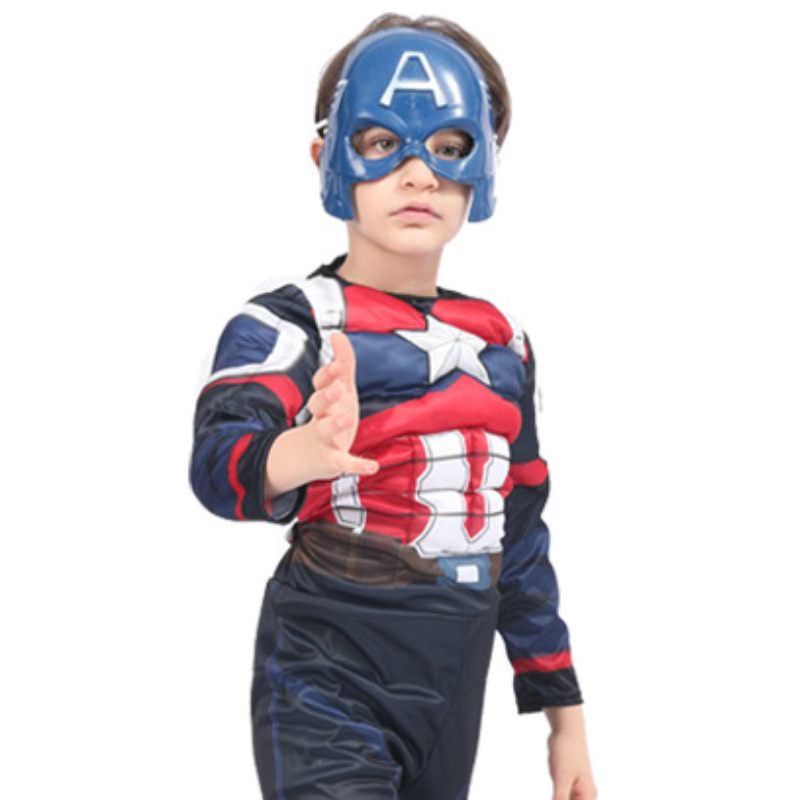 Disney Halloween costume children's cosplay Captain America superhero Spiderman Iron Man Halloween role-playing costume designer kid clothe child