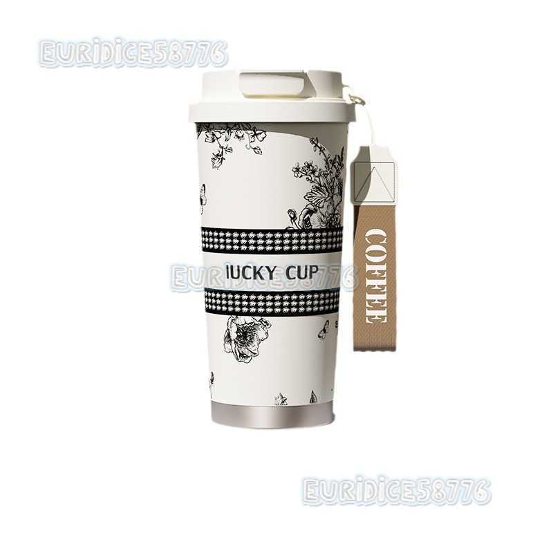 Double Drinking Insulated Cup for Women High Aesthetic Travel Cup with Straw 316 Coffee Cup for Men 2025 New Model Water Cup H250911