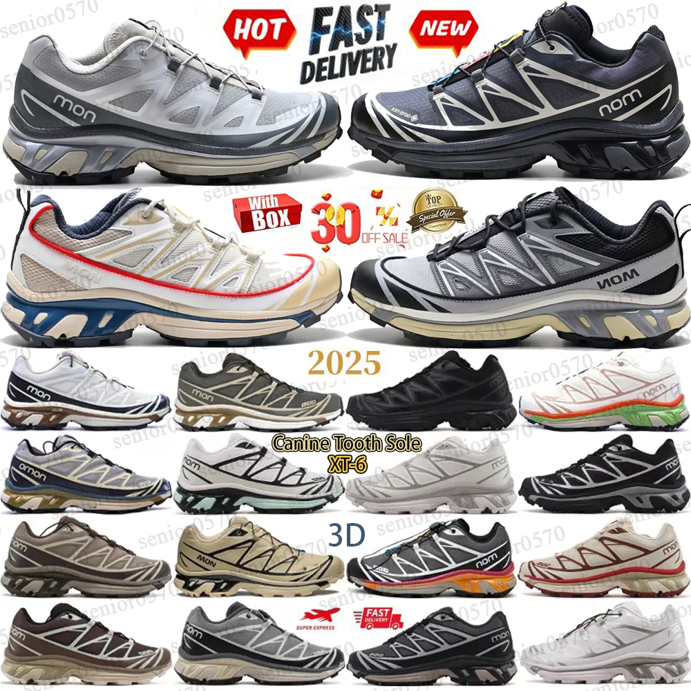 Designer Casual Shoes Fashion XT6 Box 3D Running Shoes Men's Shoes Canine Bottom Pattern Walking Shoes Athletic Shoes Commuting Height-added Outdoor Shoes