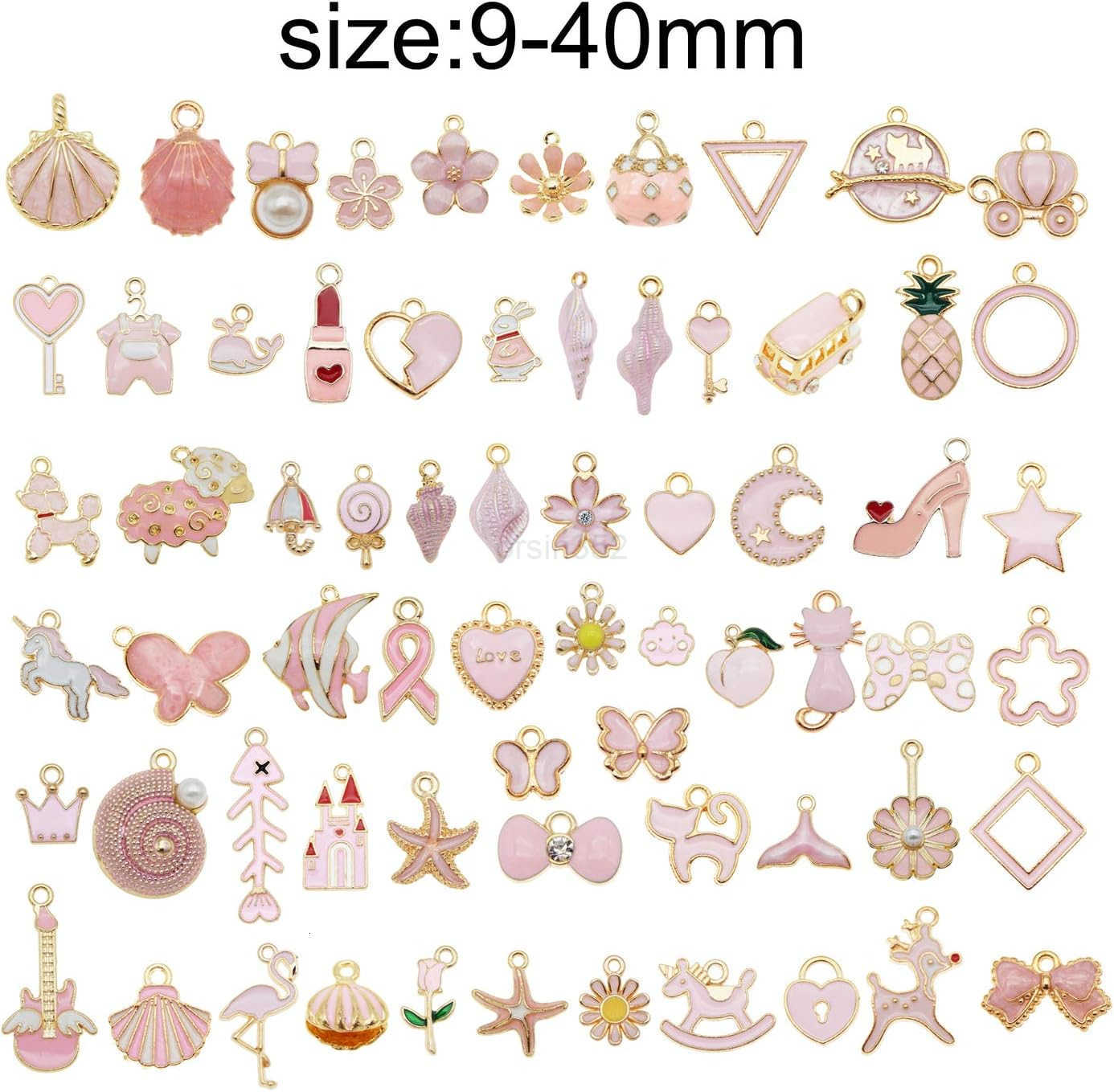 Wang 60Pcs 30 Pairs Enamel Charms Pendants for Jewelry Making Bulk lot Necklace Earrings s Craft DIYW250911