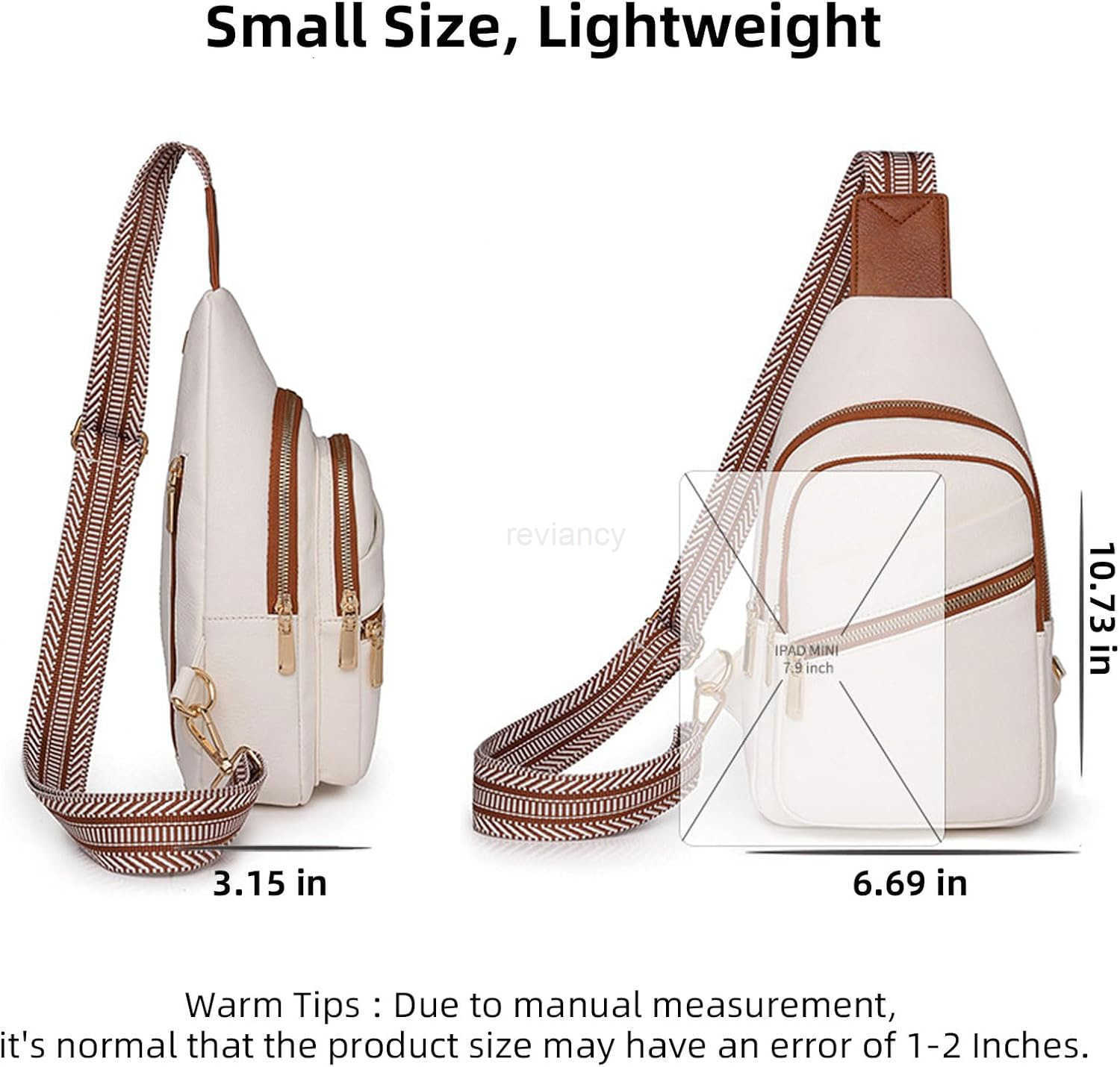 Small Sling Bag for Women Leather Crossbody Bag Fanny Pack Chest Bags for Travel Birthday Gifts for Women BeigeW250911