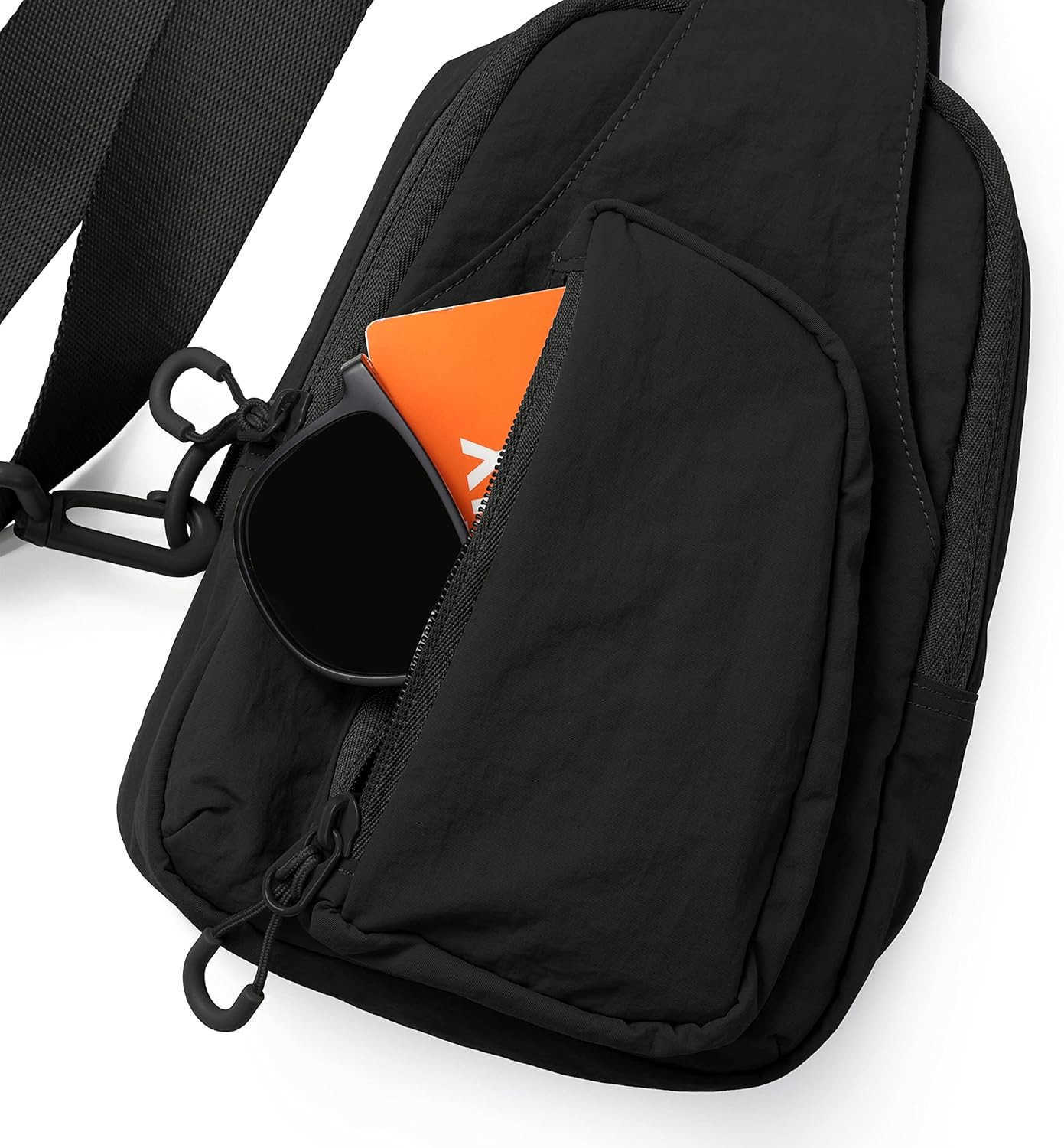 Daily Sling Bag with Adjustable Straps Crossbody Chest Bag Lightweight Small Backpack for Casual Traveling HikingW250910