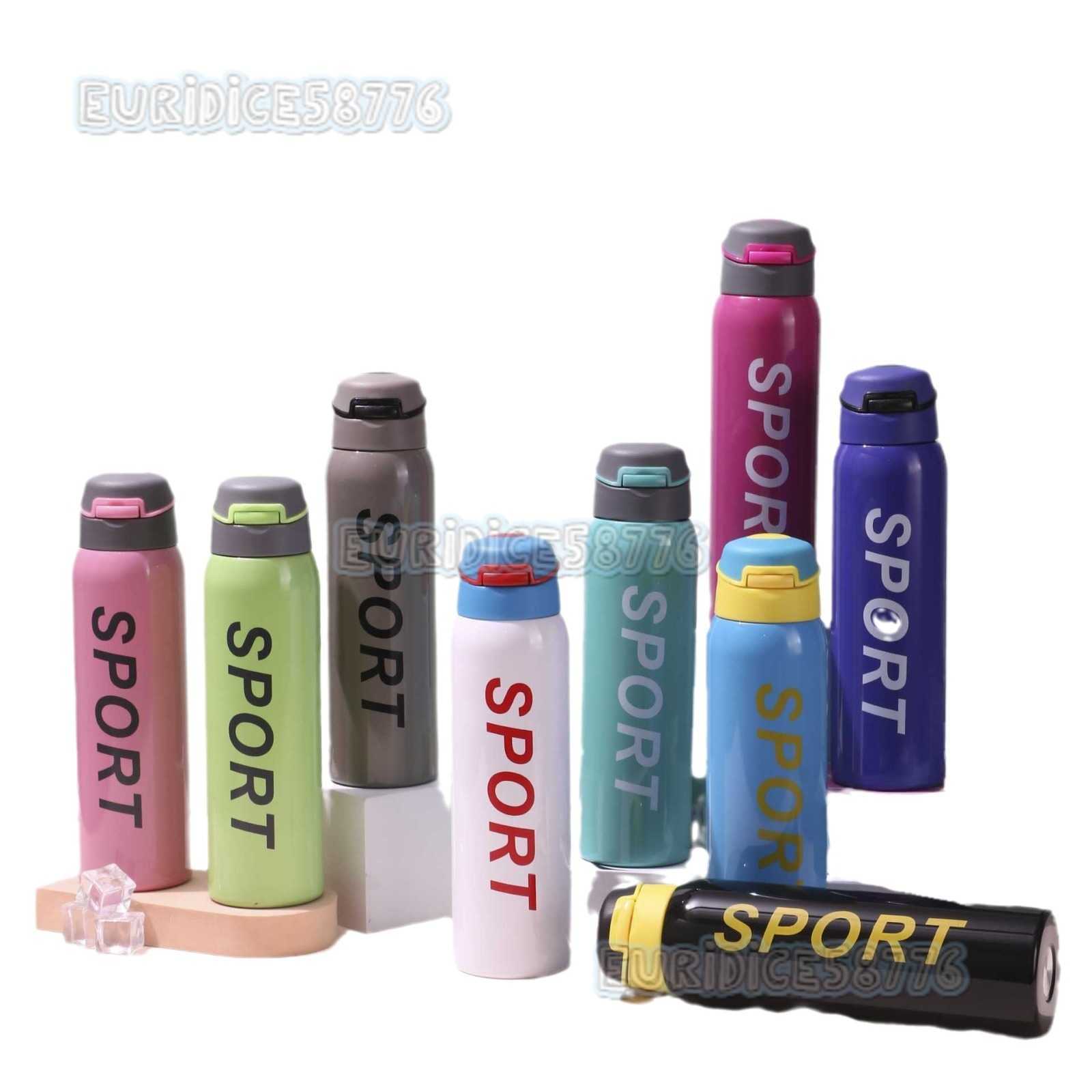 Sports Duckbill Bottle Straw Stainless Steel Insulated Cup Portable Flip Lid Cup Business Cup Insulation H250911