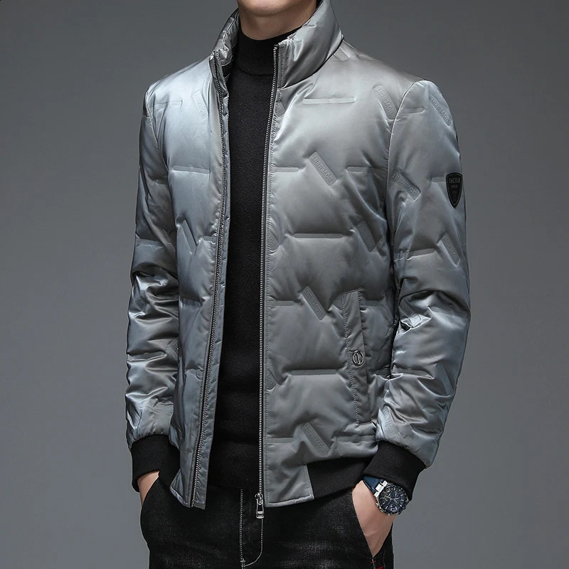 Winter ner Casual Fashion Streetwear White Duck Down Jacket Mens Wenter Windbreaker Puffer Coats Clothes 250911