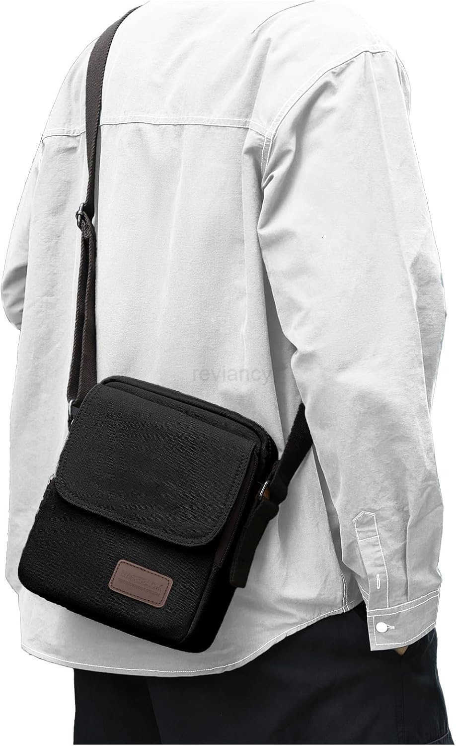 Small Crossbody Bag for MenCanvas Messenger Shoulder Bags Crossbody Satchel Bag Mens Side Bags Over the Shoulder PurseW250911